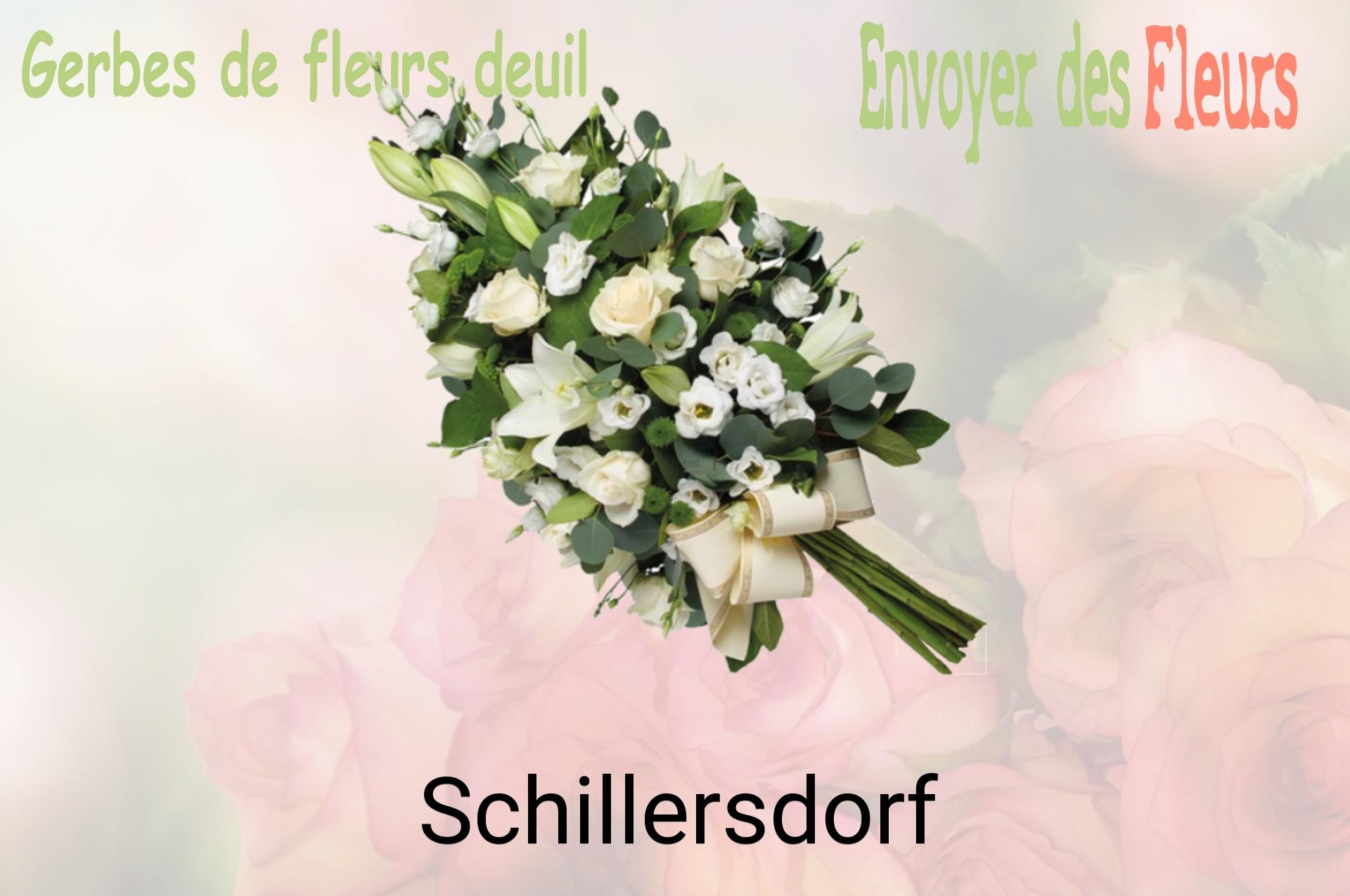 Gerbe de fleurs de deuil livrée à Schillersdorf